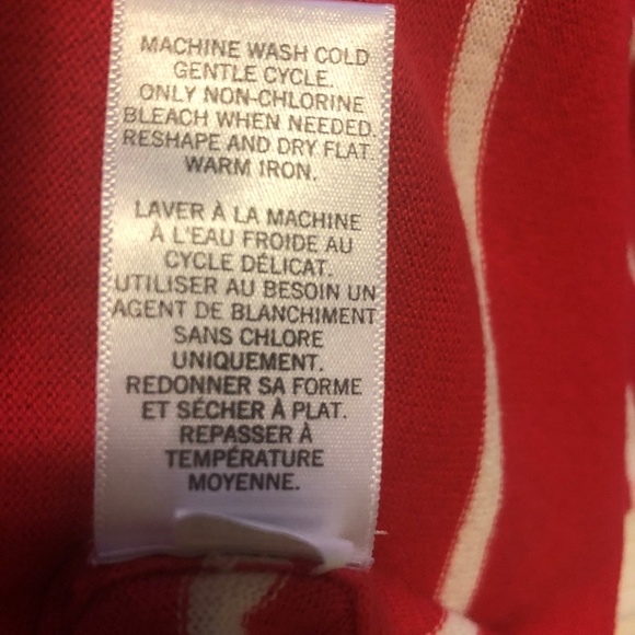 Banana Republic red and white striped sweater - Picture 3 of 4